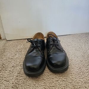 all black oxford dr martens